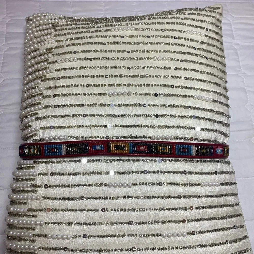 Brighton beaded belt, L 35 inch